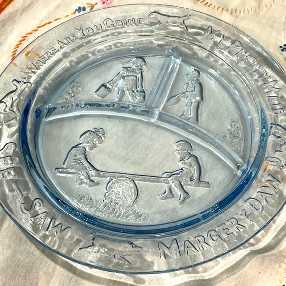 Home Interiors vintage Margery Daw nursery rhyme 2 piece set - Picture 1 of 9